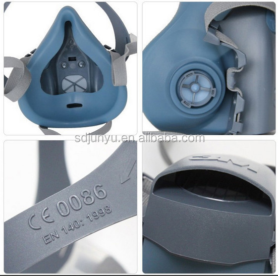 シリコンハーフ3m7503面体ガスマスクレスピレーター再利用可能な/半分3m7502呼吸ガスマスク問屋・仕入れ・卸・卸売り