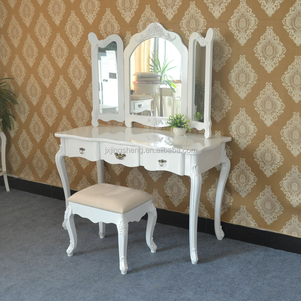 トップの販売白ドレッシングテーブルmdf木製寝室用のデザイン仕入れ・メーカー・工場