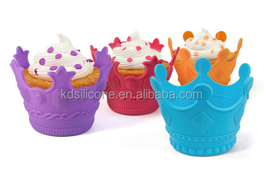 Silicone Molds For Microwave Cake, Decoration Muffin Tops Baking Cups, Champion Cake Holder