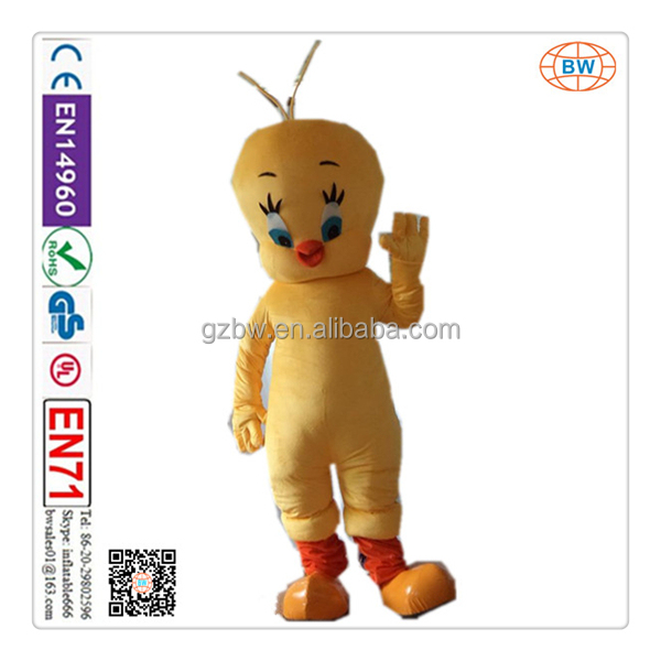 最高品質のプロフェッショナル2014年熱い販売のトゥイーティー漫画のキャラクターのマスコット衣装問屋・仕入れ・卸・卸売り