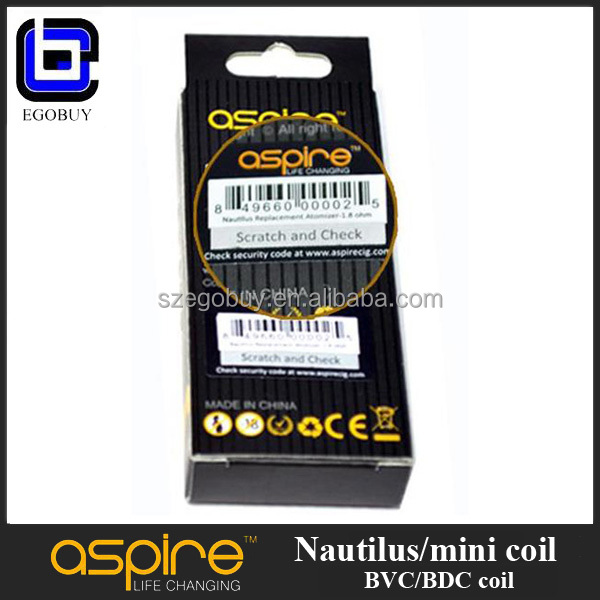aspire nautilus atomizer mini nautilus aspire BVC/BDC coil for Aspire nautilus replacement tank