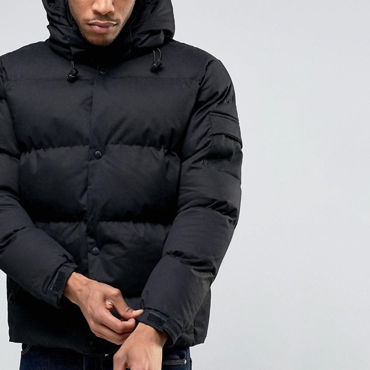 Source Bellfield Black With Tubular Quilting down jacket men custom made on  m.alibaba.com
