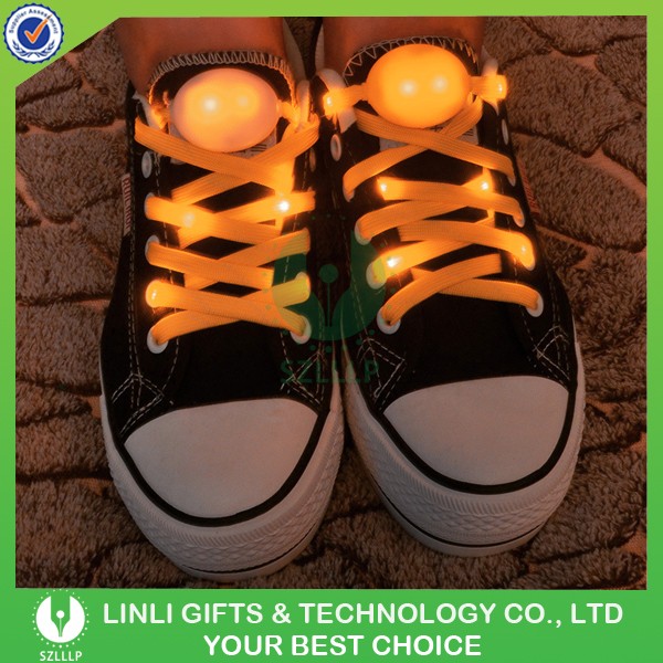新しい到着ライト光る led綿生地安全靴紐仕入れ・メーカー・工場