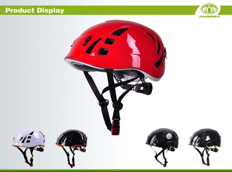 2014 high quality in-mould rock climbing helmet