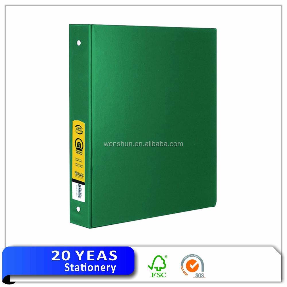 Hot selling handmade hard cover 3 ring binder paper file folder