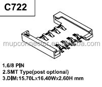 Mup-c722電話のsimカードコネクタpcb仕入れ・メーカー・工場