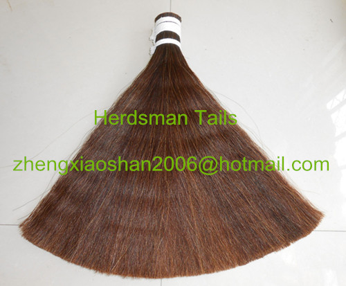 Brown horse hair