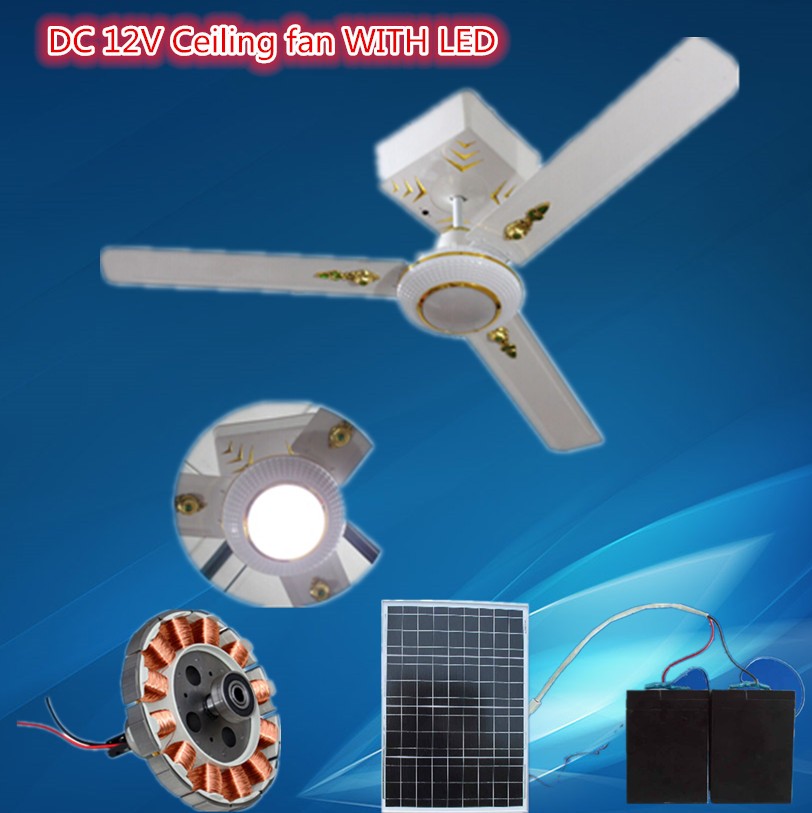 56 Solar Power Decorative Ceiling Fan Solar Rechargeable Ceiling