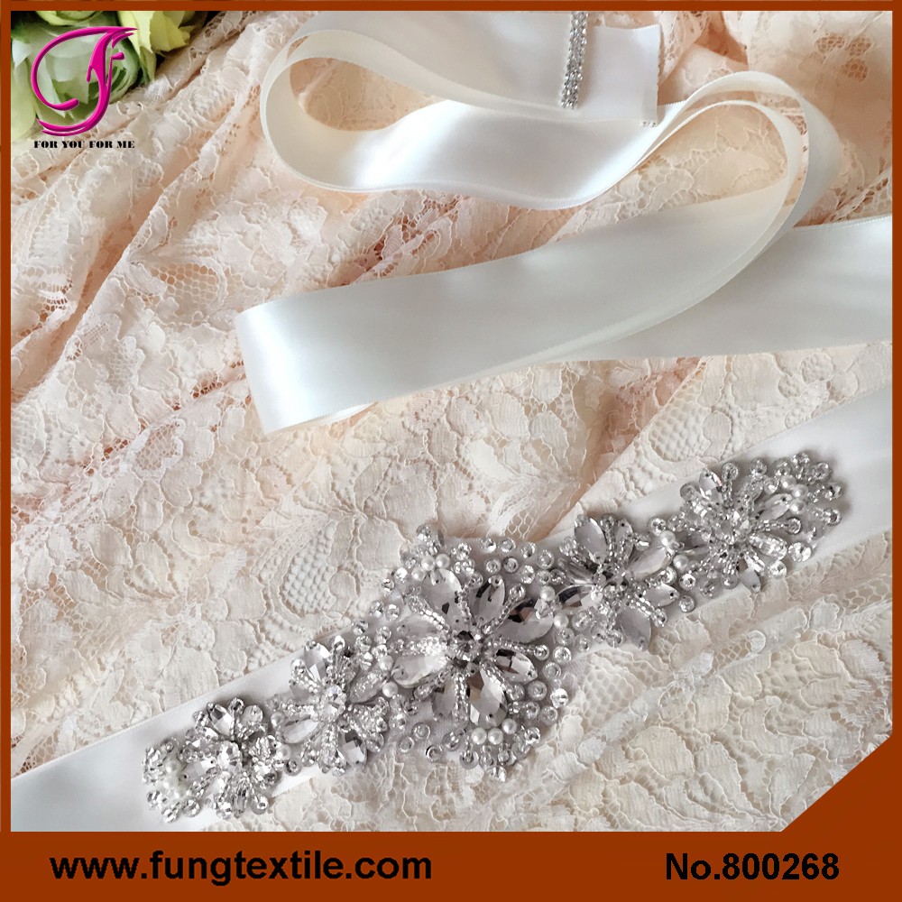 Fung 800268 cintura di strass di cristallo e perla applique taglio ...