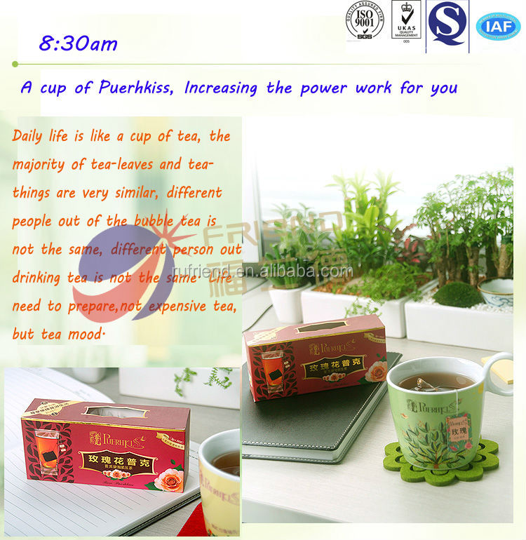 Cool and refreshing healthy compressed rose tea