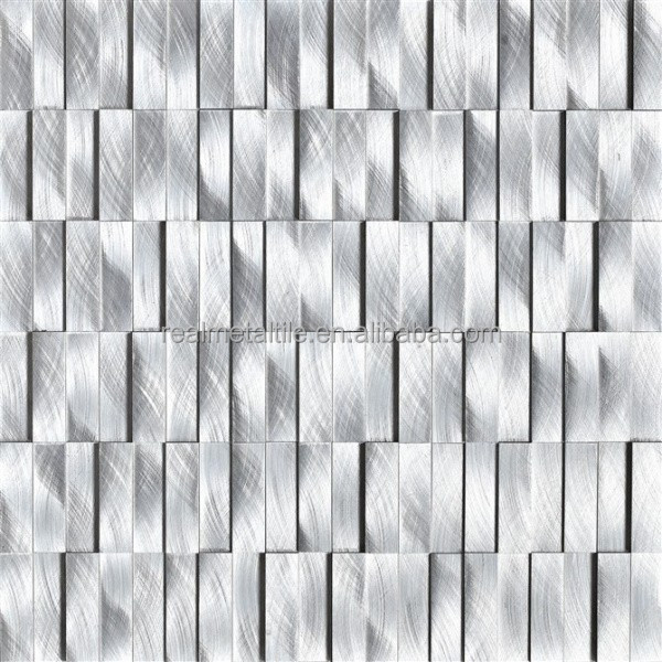 3d wallpaper mosaico de aluminio azulejos de interior con color ...