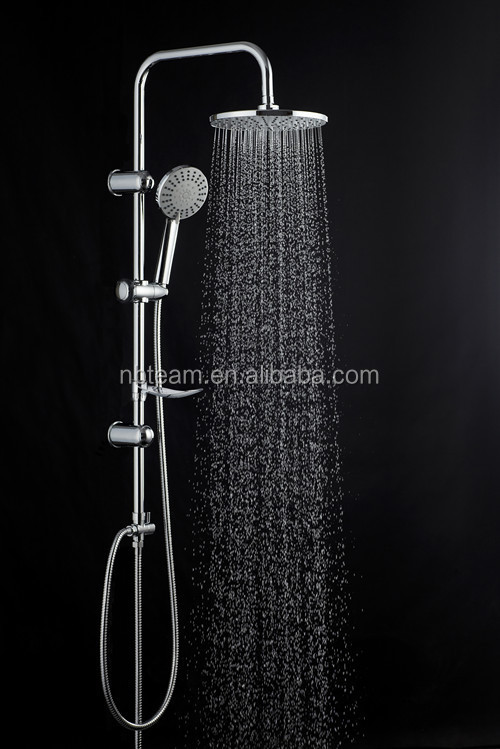 新しいデザインの浴室のシャワーの列tm-1009で設定された9インチトップシャワーヘッドと5機能ハンドシャワー仕入れ・メーカー・工場
