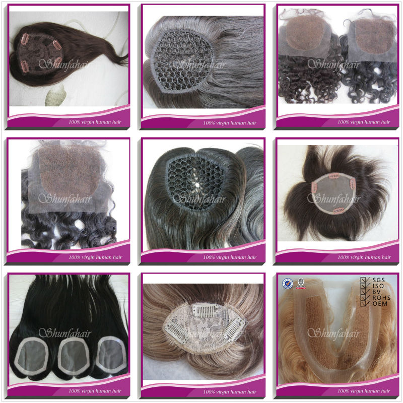 Hair Topper For Thinning Hair Brazilian Silk Top Closure Pieces