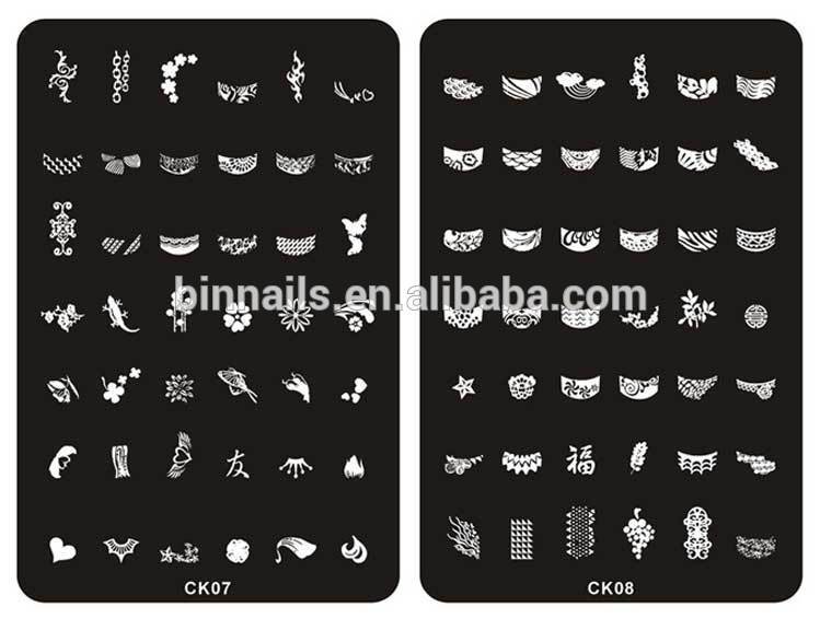 CK nail stamping plates 2015 nail stamp plate