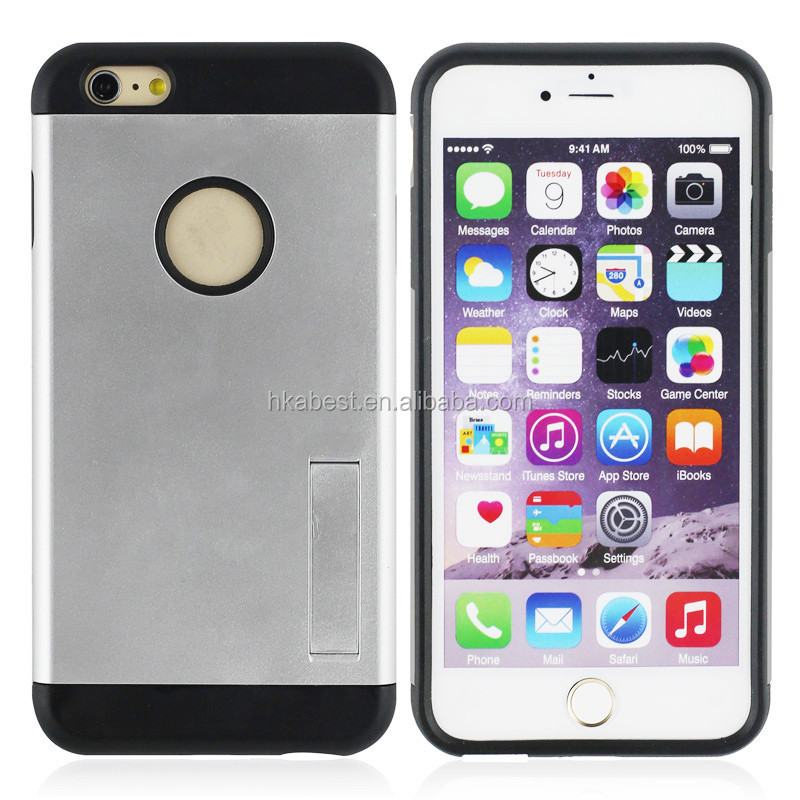 China wholesale slim armor cases for iphon6 5.5inch with Kickstand, For Apple Iphone 6 Plus Cover問屋・仕入れ・卸・卸売り