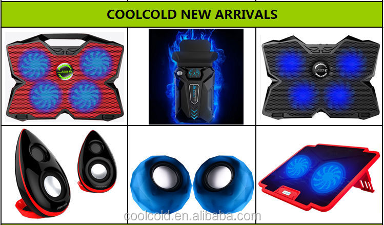 coolcold4ファンledライトusb電源ノートクーラー、 15インチラップトップスタンド問屋・仕入れ・卸・卸売り