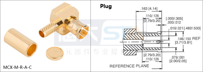 Rfコネクタmcx75オーム直角圧着プラグrg-179用mcxコネクタ仕入れ・メーカー・工場