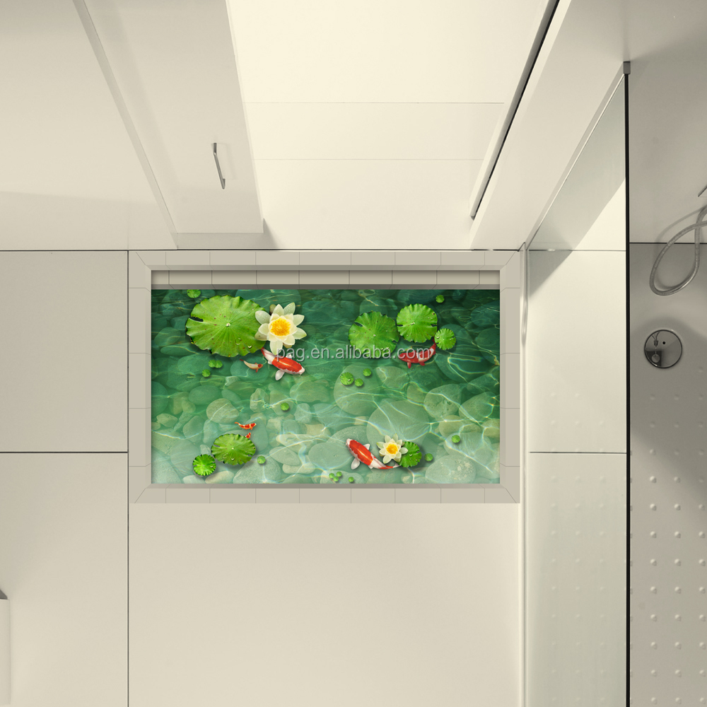 2016 neue mode modernen lotus teich 3d boden aufkleber für ... Hochbett dresden