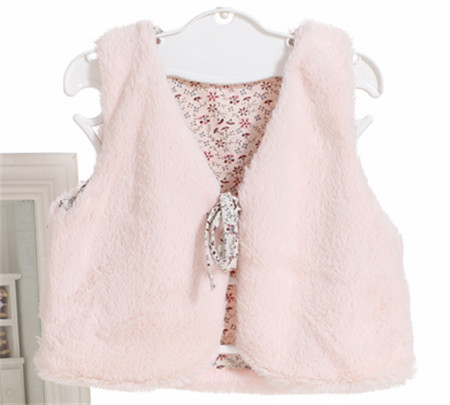 pattern of children's vest, fashion imitation fur vest, knitting patterns sweater vest