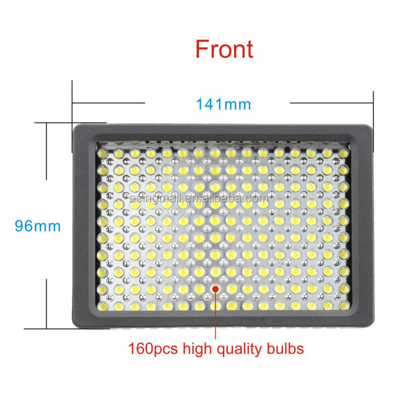 熱い販売のhd-160カメラ用ビデオの照明を導いた、 ledビデオライト問屋・仕入れ・卸・卸売り