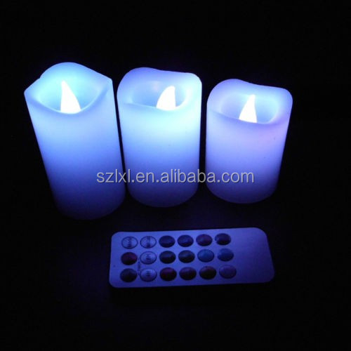 12色セット の 3 ミニ リモコン led ワックス キャンドル ライト仕入れ・メーカー・工場
