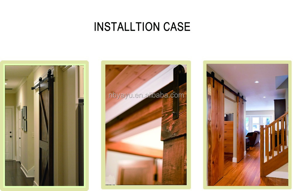 高品質な鋼材スライディング納屋のドアのハードウェアは、 木製のドア 問屋・仕入れ・卸・卸売り