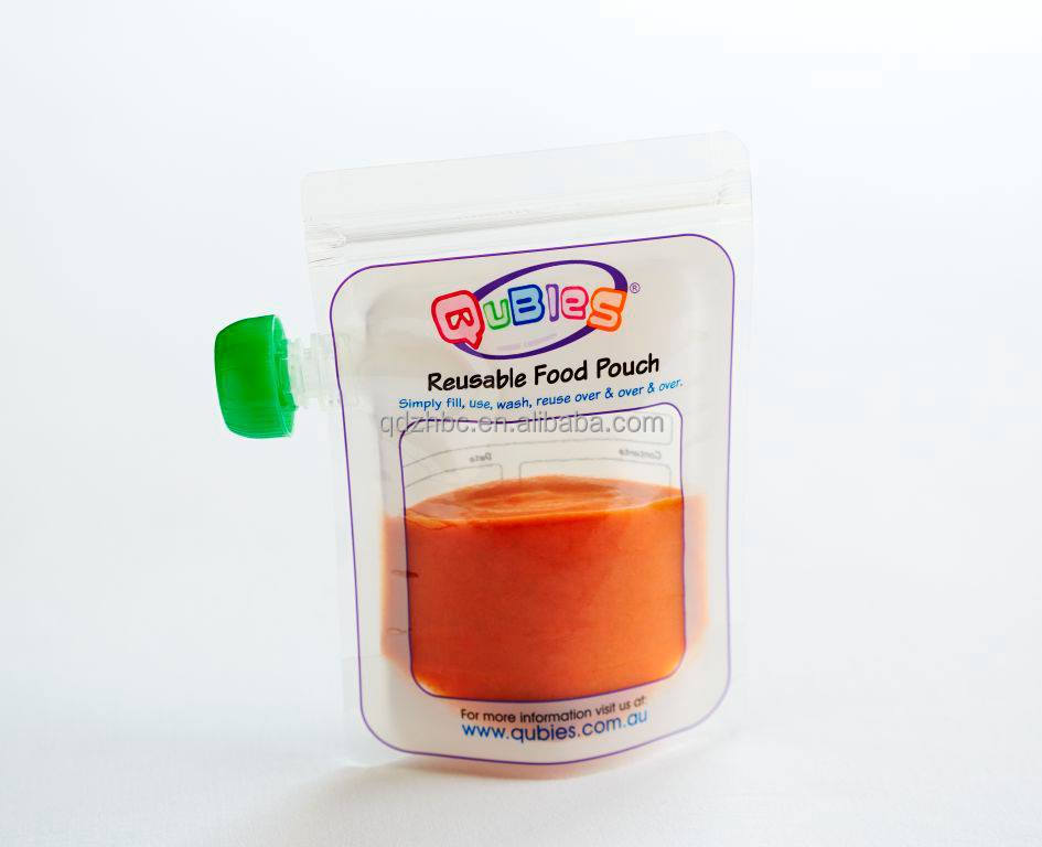 custom printed stand up liquid juice pouch