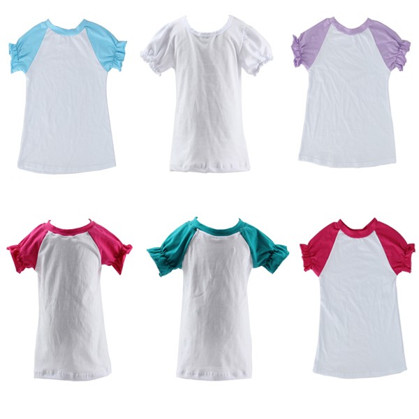 赤ちゃんの女の子のための子供のプリントラウンドネックカスタムdeisgnspringshirts100綿白キッズt- シャツ卸売仕入れ・メーカー・工場