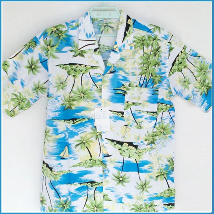 オーガニックコットン半袖アロハシャツ、 cocanutシャツ、 島のシャツ仕入れ・メーカー・工場
