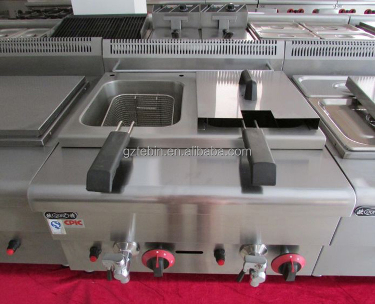comercial chicken industrial gas deep fryer,China TEBIN price supplier