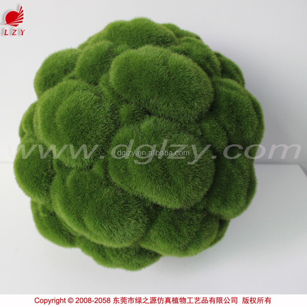 ball moss,lameloball nearly natural green rtificial grass ball green moss balls