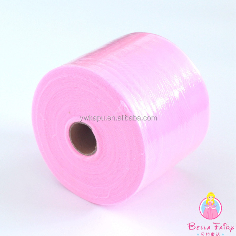 Hot sale colorful tulle roll for tutu from china in 100% Polyester Fabric tulle for baby clothes