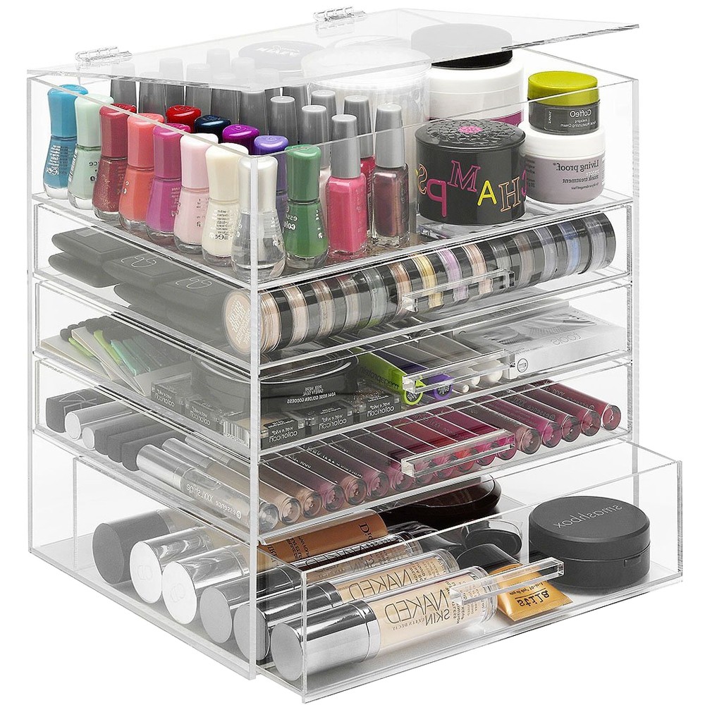 Clear Acrylic Organizer With Drawers In Makeup Organizers,Acrylic