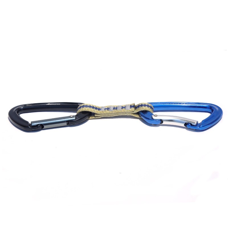 Ce En 12275 Aluminum Wire Carabiner Quickdraw Quicklink For Rock