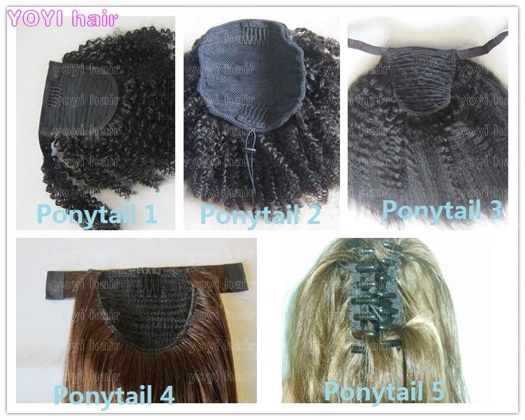 afro kinky hair ponytail