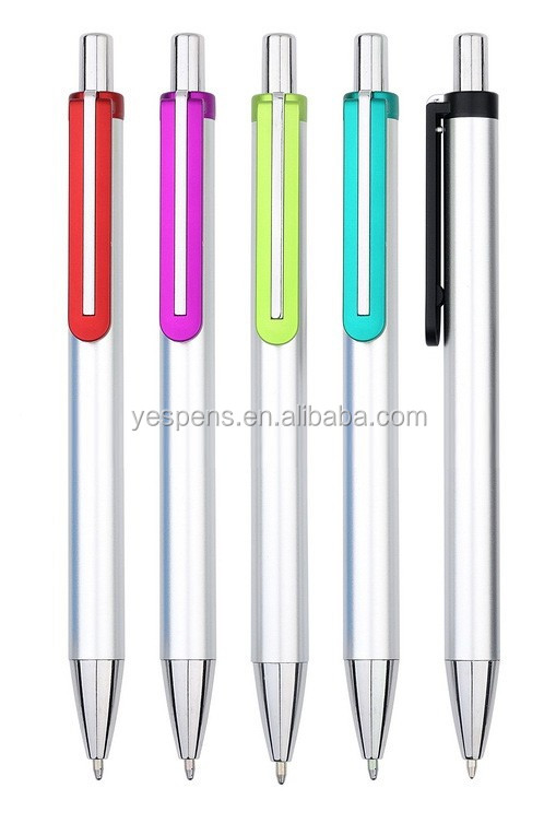 2017 popular plastic ball point pen for bank