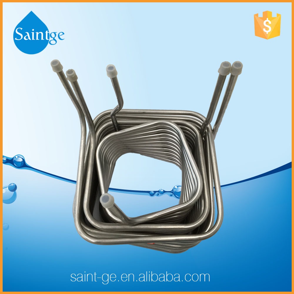 triple -layer nested helical stainless steel water cooling coil