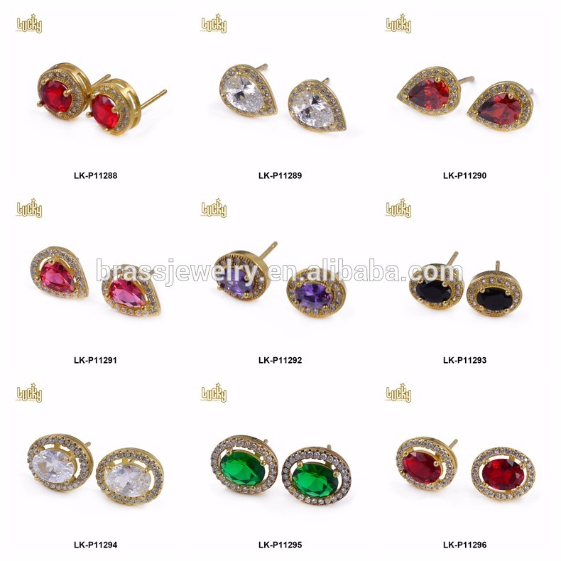 Gold 2 pair stud state of alabama earring Fashion Jewelry FancyCharm
