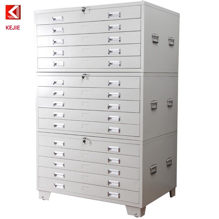 Factory Sale Flat Plan File Cabinet 5 Steel Drawers Plan Drawing