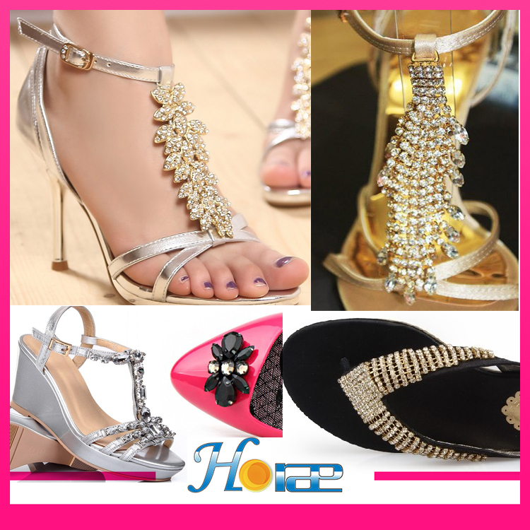 Charming Stones Sandal Decorative Jewelry Chain For Women Flip Flops