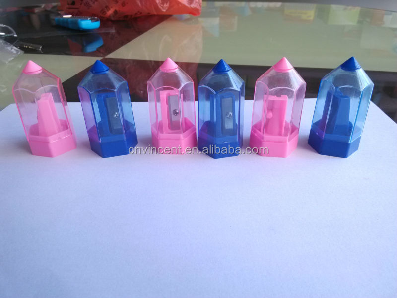 Manganese steel pencil shape plastic color pencil sharpener問屋・仕入れ・卸・卸売り