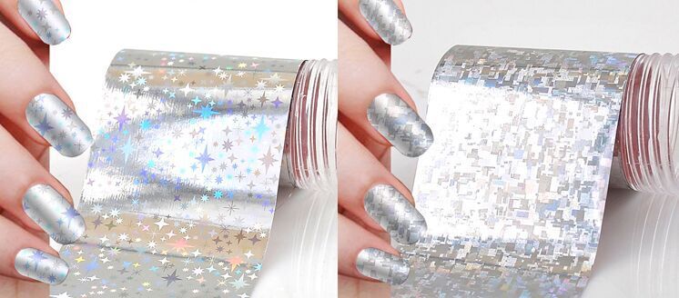 Lot Galaxy 190designs Foil For Nails Transfer Sequins Adhesive Nail Transfer Foil Packaging 05 Jpg 02 03