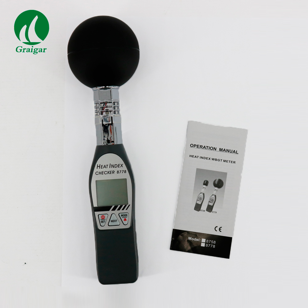 was Onverenigbaar Vriendin Source AZ8778 Digitale Handheld Zwarte Bol Thermometer Warmte Index Meter  Hygrometer on m.alibaba.com