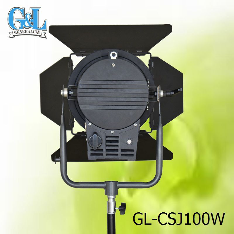 パッシブ冷却なし扇風機無騒音高演色性ledフレネルライトgl-csj100wビデオスタジオ仕入れ・メーカー・工場