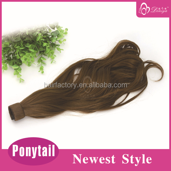 2015 deniya snap on long ponytail hairpieces