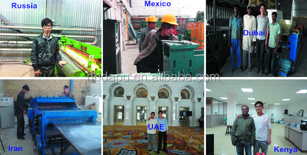 Testing machinery for customers _
