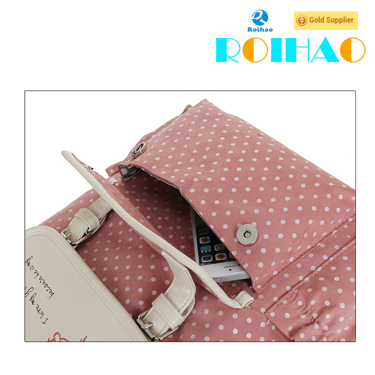 Roihao new product high quality best printed girl cute backpacks for teens