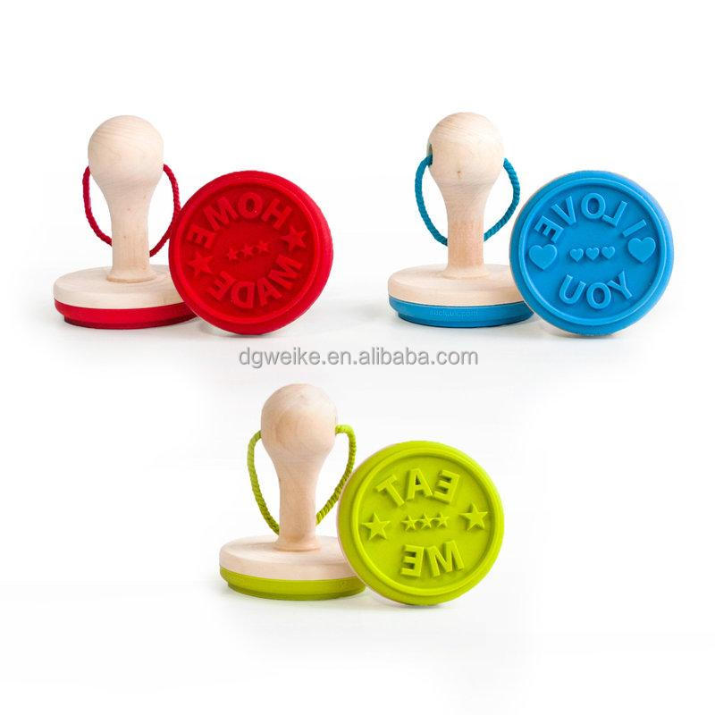 New home made custom cookie stamp silicone chock silicon cookie stamp for cake decoration