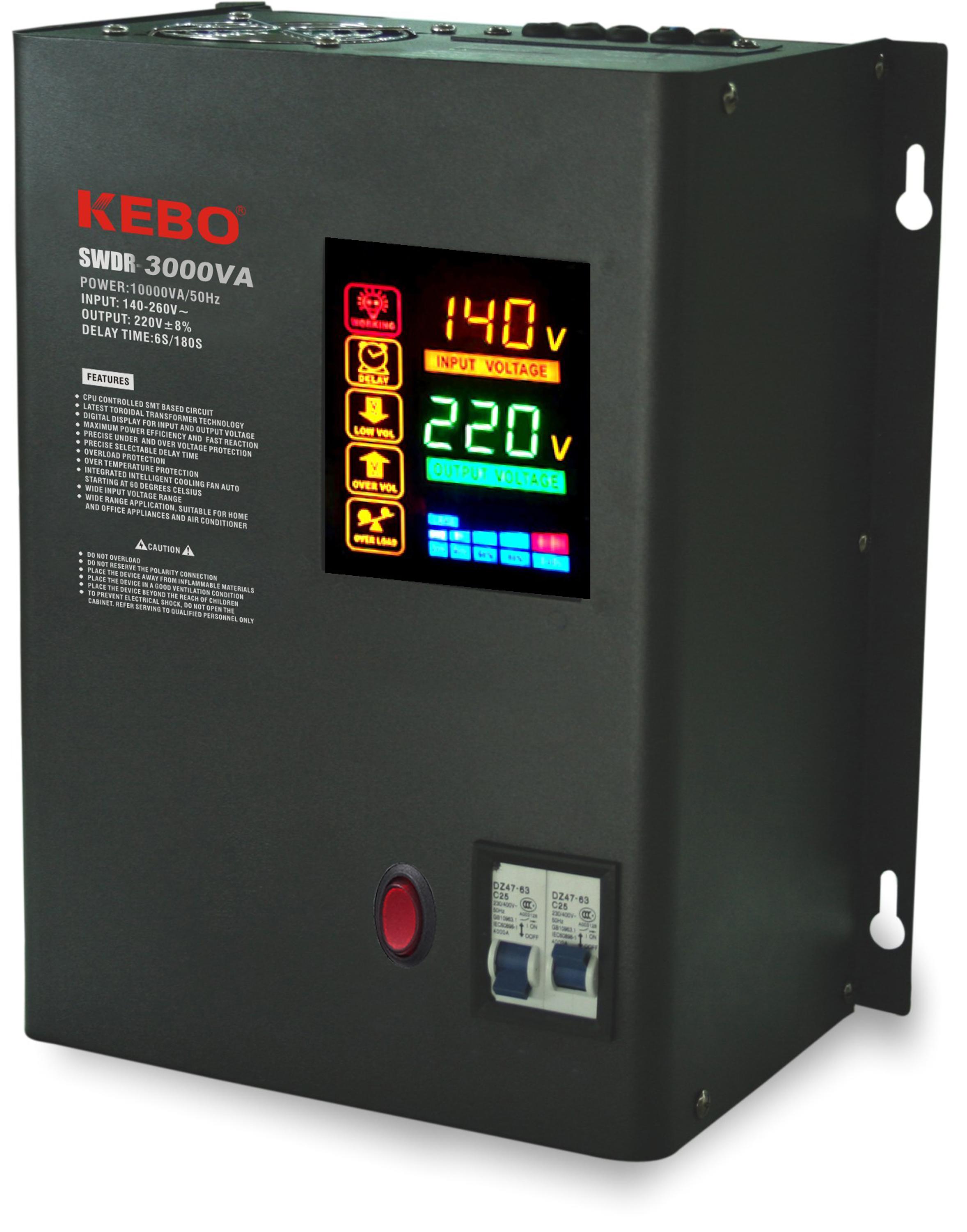 Stabilisateur de Tension KEBO - SDR 3000VA