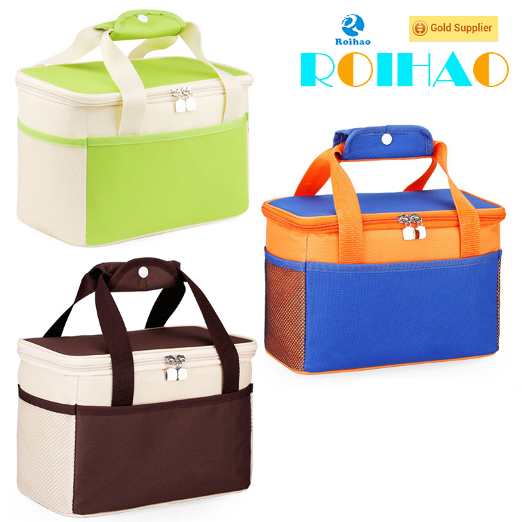 Roihao BSCI audit safe thermal bag, thermal lunch bag for students,insulated disposable cooler bag